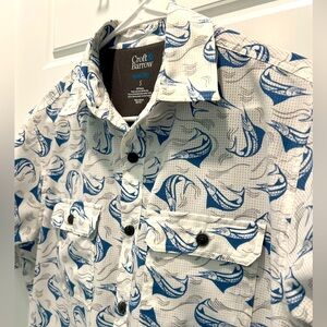 Men’s small Croft & Barrow quick dry light weight fish pattern shirt